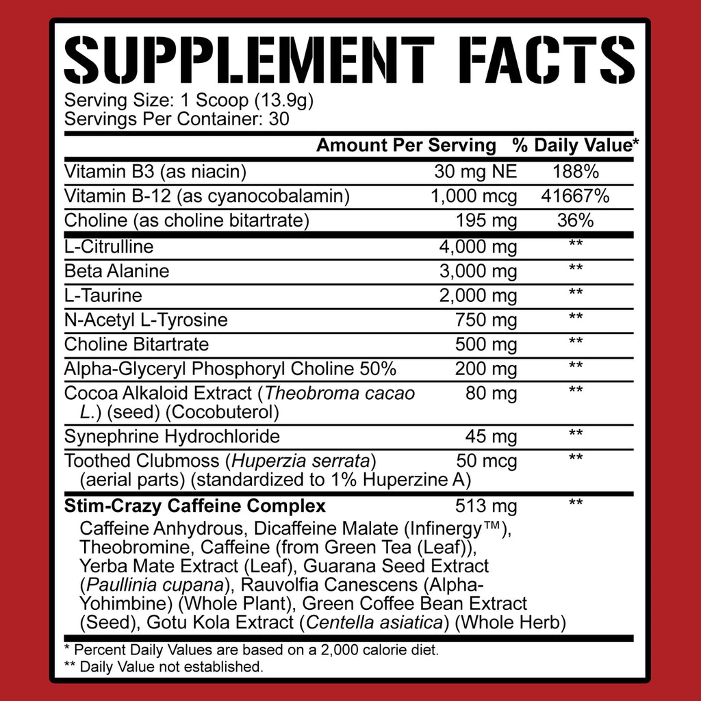 5150 (High-Stim Pre-Workout) - 5% Nutrition - ATX Supplements & Nutrition