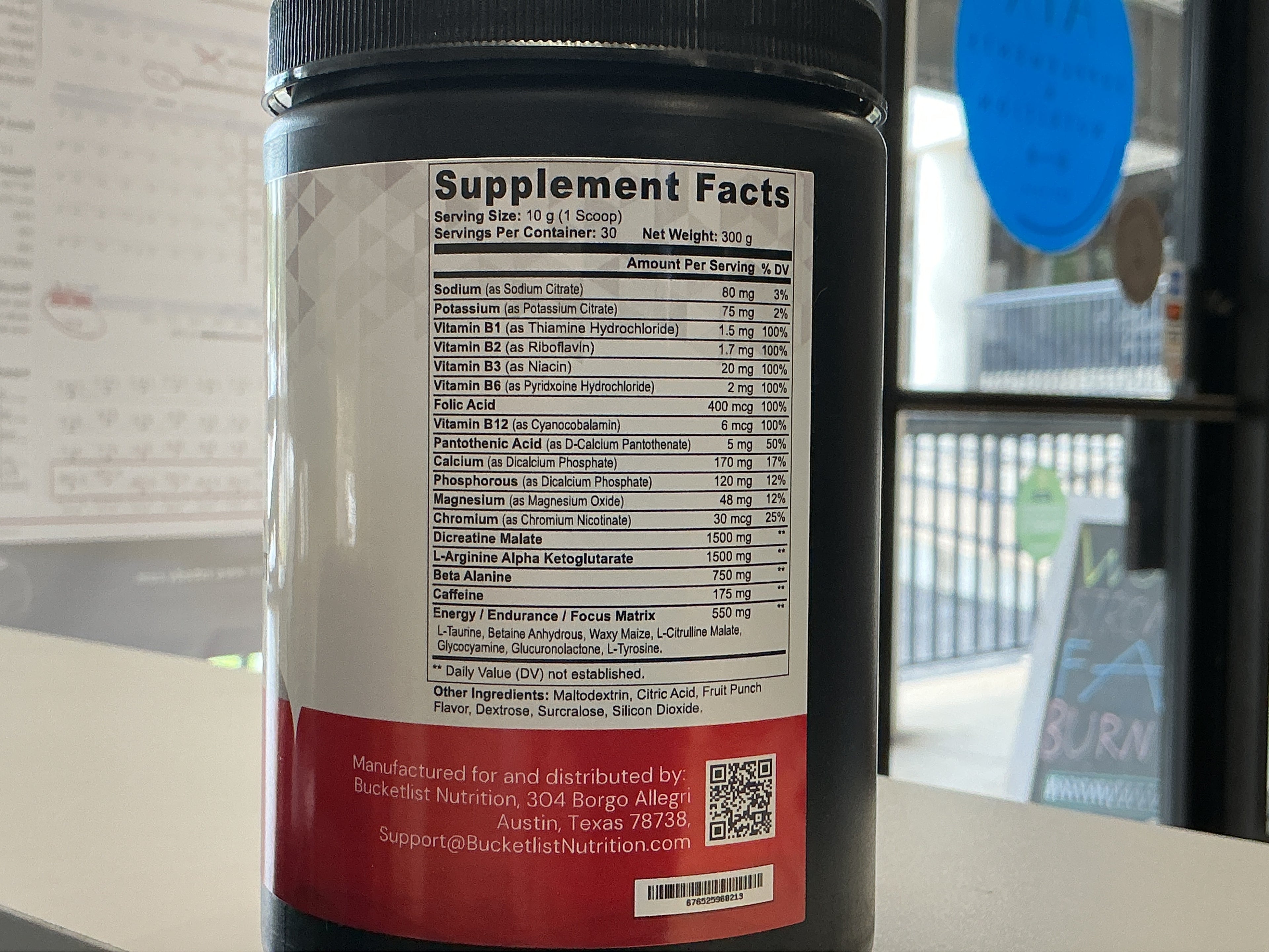 Energy rich pre-workout – bucket list, nutrition - ATX Supplements & Nutrition