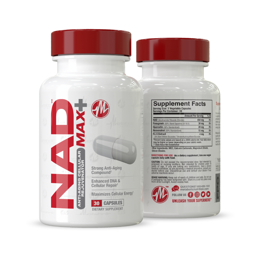 NAD Max+ - Metabolic Nutrition - ATX Supplements & Nutrition