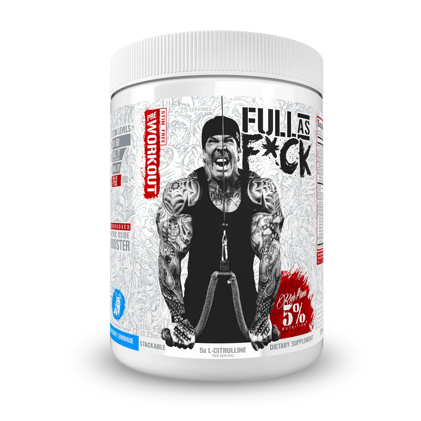 Full As F*ck (Nitric Oxide Booster & Non-Stim Pre-Workout) - 5% Nutrition - ATX Supplements & Nutrition